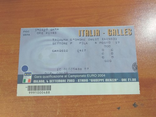 Biglietto calcio ingresso - biglietto,