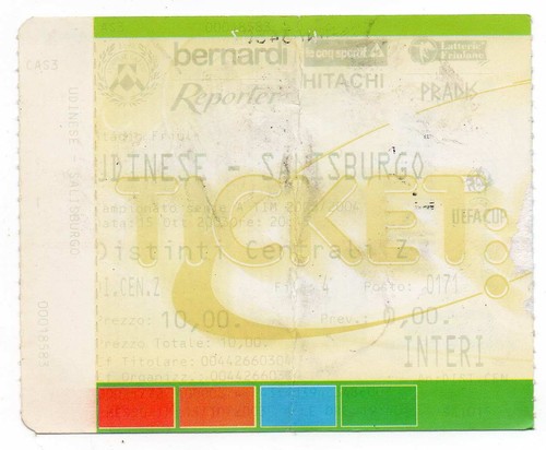 Biglietto udinese calcio - calcio,