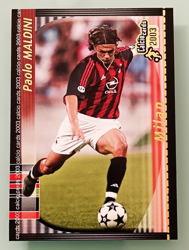Maldini calcio cards panini - maldini,